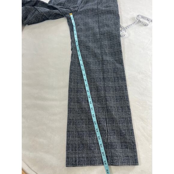 Rebecca Taylor Glen Houndstooth Plaid Trouser Pant High Rise Wide Leg Corporate - Picture 11 of 11